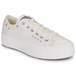 Sneakers basse Converse CHUCK TAYLOR ALL STAR LIFT FLORAL EMBROIDERY LOW TOP Bianco - 36