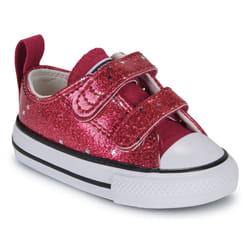 Scarpe bambini Converse CHUCK TAYLOR ALL STAR GLITTER EASY ON Rosso - 23