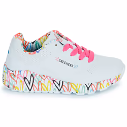 Scarpe bambini Skechers UNO LITE Bianco - 36 - Vista aggiuntiva 2