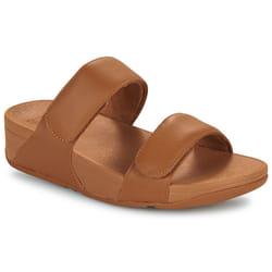 Sandali FitFlop Lulu Adjustable Leather Slides Marrone - 36