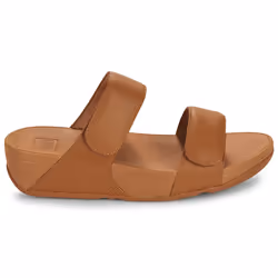 Sandali FitFlop Lulu Adjustable Leather Slides Marrone - 42 - Vista aggiuntiva 2