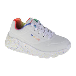 Scarpe bambini Skechers Uno Lite Rainbow Speckle Bianco - 32