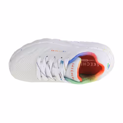 Scarpe bambini Skechers Uno Lite Rainbow Speckle Bianco - 32 - Vista aggiuntiva 3