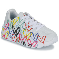 Scarpe bambini Skechers UNO LITE - GOLDCROWN SPREAD THE LOVE Bianco - 27