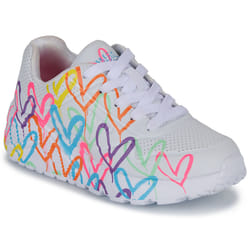 Scarpe bambini Skechers UNO LITE BASKETS Bianco - 29