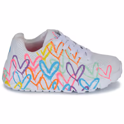 Scarpe bambini Skechers UNO LITE BASKETS Bianco - 29