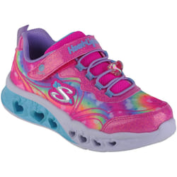Scarpe bambini Skechers Flutter Heart Lights-Groovy Swirl Rosa - 35