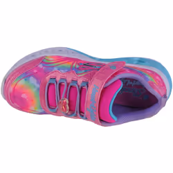 Scarpe bambini Skechers Flutter Heart Lights-Groovy Swirl Rosa - 35