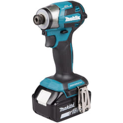 Avvitatore a impulsi a batteria Makita DTD173RTJ, 18V, 2x 5,0 Ah e caricabatterie in makpac
