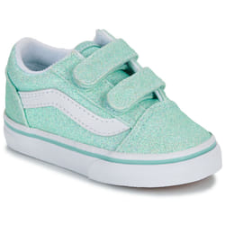 Scarpe bambini Vans Old Skool V GLITTER PASTEL BLUE Blu - 21