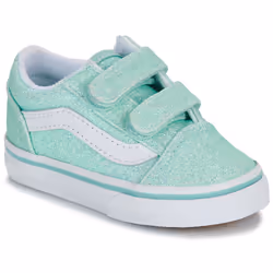 Scarpe bambini Vans Old Skool V GLITTER PASTEL BLUE Blu - 23 1/2