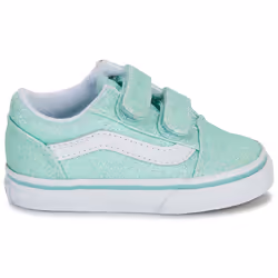Scarpe bambini Vans Old Skool V GLITTER PASTEL BLUE Blu - 23 1/2