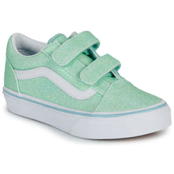 Scarpe bambini Vans UY Old Skool V GLITTER PASTEL BLUE Verde - 34