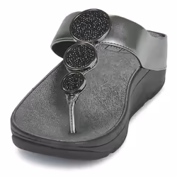 Infradito FitFlop Halo Bead-Circle Metallic Toe- Nero - 36
