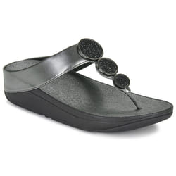 Infradito FitFlop Halo Bead-Circle Metallic Toe- Nero - 38