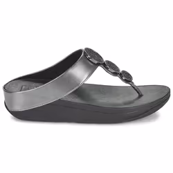 Infradito FitFlop Halo Bead-Circle Metallic Toe- Nero - 39