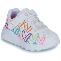 Scarpe bambini Skechers UNO LITE LOVE LEVITATE Bianco - 21