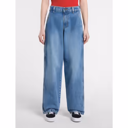 Jeans Flare Dickies STEVENSVILLE - DK0A863SK211-RINSED FADE Blu - 26