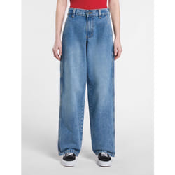 Jeans Flare Dickies STEVENSVILLE - DK0A863SK211-RINSED FADE Blu - 30