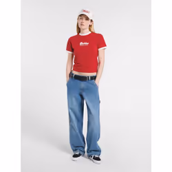 Jeans Flare Dickies STEVENSVILLE - DK0A863SK211-RINSED FADE Blu - 30 - Vista aggiuntiva 2