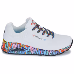 Sneakers basse Skechers JGOLDCROWN: UNO - CLASSIC Bianco - 38 - Vista aggiuntiva 2