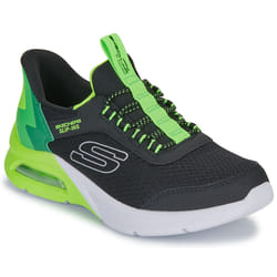 Scarpe bambini Skechers SLIP-INS: MICROSPEC MAX - BRISK-STRIPE Nero - 30
