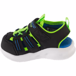 Sandali bambini Skechers S-Lights: Sola Glow Sandal - Hyper-Coast Nero - 22 - Vista aggiuntiva 2