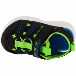 Sandali bambini Skechers S-Lights: Sola Glow Sandal - Hyper-Coast Nero - 22 - Vista aggiuntiva 3