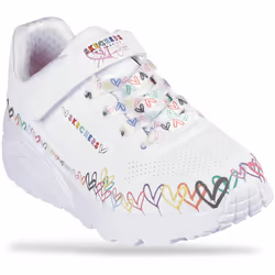 Scarpe bambini Skechers UNO LITE HEART CRAZE Bianco - 31
