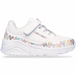 Scarpe bambini Skechers UNO LITE HEART CRAZE Bianco - 31
