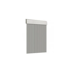 EDM - Tenda per porta 120x210cm piatta grezza n. 3 vetro marrone