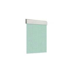EDM - Tenda per porta 90x210cm cordino a spirale n. 10 verde-bianco