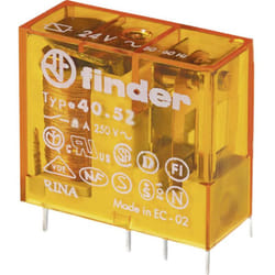 Finder - 40.52.8.024.0000 Relè per pcb 24 v/ac 8 a 2 scambi 1 pz.