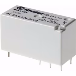 Mini relè PCB 2 scambi 8 A (passo 5 mm). Caratteristiche: - Montaggio su circuito stampato diretto o su zoccolo, montaggio su ...