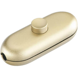 Inter Bär - interBär Interruttore a filo passante Oro 1 x Off / On 2 a 1 pz.