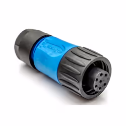 Amphenol C016 30D006 110 10, 14 A, 250 V, 7P, Dritto, Femmina, Nero, Blu