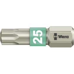 Wera - 3867/1 ts tx 25 x 25 mm 05071035001 Inserto Torx t 25 Acciaio inox d 6.3 1 pz.