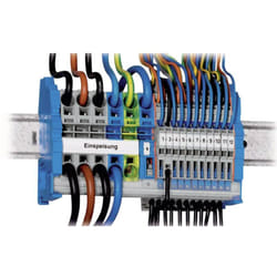 Wago - 821-104 Morsettiera di distribuzione Grigio, Blu, Verde, Giallo 1 kit