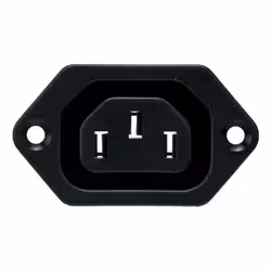 Bulgin PX0675/63 presa energia IEC Nero - Vista aggiuntiva 5