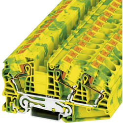 Phoenix Contact - 3208786 Morsetto triplo di protezione 12.2 mm Rapido Verde, Giallo 1 pz.