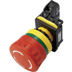Deca - A20B-V4E02R Interruttore di arresto di emergenza con elemento di contatto 240 v/ac 6 a 2 nc IP65 1 pz.