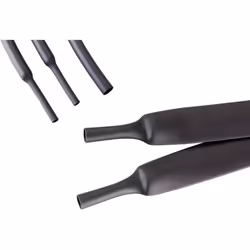 Dettagli tecnici Caratteristiche guaine termoretraibili pareti medie, Resistente ai raggi UV Colore Nero Diametro interno dop ...