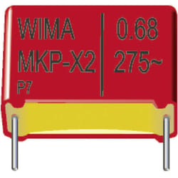 Wima - mkp 10 2,2uF 5% 400V RM27,5 1 pz. Condensatore mkp radiale 2.2 µF 400 v/dc 5 % 27.5 mm (l x l x a) 31.5 x 20 x 39.