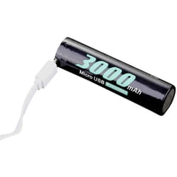 Soshine - 18650USB-3.7-3000 Batteria ricaricabile usb micro-B. 18650 Li-Ion 3.6 v 3000 mAh