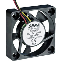 Sepa - LF40J12SE22 Ventola assiale 12 v/dc 8.3 m³/h (l x l x a) 40 x 40 x 10 mm