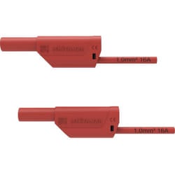 Schützinger VSFK 8700 / 1 / 50 / RT Puntali di sicurezza Spina 4 mm Spina 4 mm 50.00 cm Rosso 1 pz.