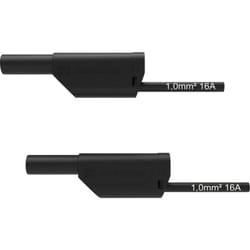 Schützinger VSFK 8700 / 1 / 200 / SW Puntali di sicurezza Spina 4 mm Spina 4 mm 200.00 cm Nero 1 pz.