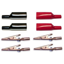 Mueller Electric - 010012 Kit morsetti a coccodrillo Rosso, Nero 1 kit