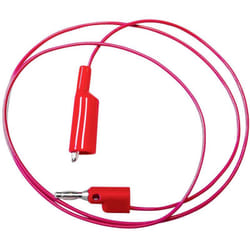 Mueller Electric - BU-2030-A-48-2 Cavo di misura Spina a banana 4 mm Morsetti a coccodrillo 1.2 m Rosso 1 pz.