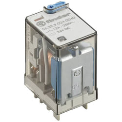 Finder - 56.32.9.024.0090 Relè ad innesto 24 v/dc 12 a 2 scambi 1 pz.